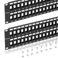 48 Port Blank Keystone Patch Panel by Unknown