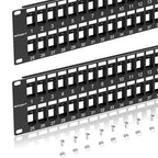 48 Port Blank Keystone Patch Panel by Unknown
