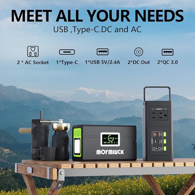 Portable Power Station 127W, 88.8Wh Solar Generator, Power Supply - Image 3