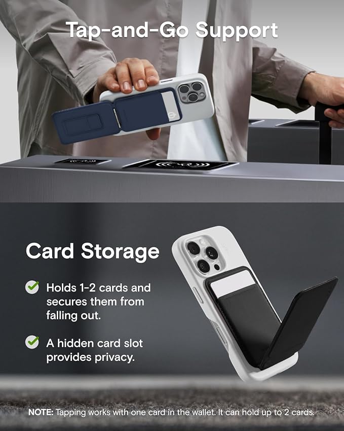 MOFT Phone Tripod Wallet, 3 in 1 Phone Stand MagSafe Wallet, NFC-Supported - Image 5