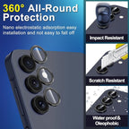 for Samsung Galaxy A35 5G Camera Lens Protector, Individual Metal Ring Tempered - Image 3