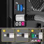 Optical Audio Cable 12 FT, Digital Audio Cable, Toslink Fiber Optic Cord - Image 3