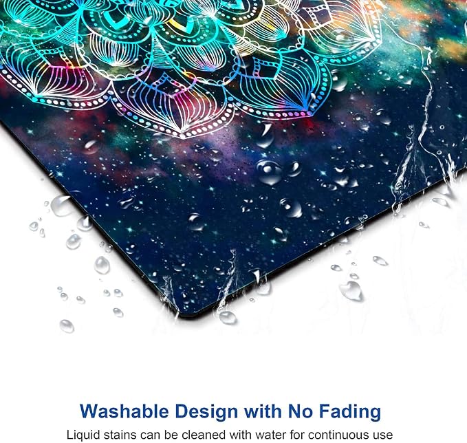Redragon Galaxy Mandala Gaming Mouse Mat, Square Waterproof Rubber Base Mouse - Image 5