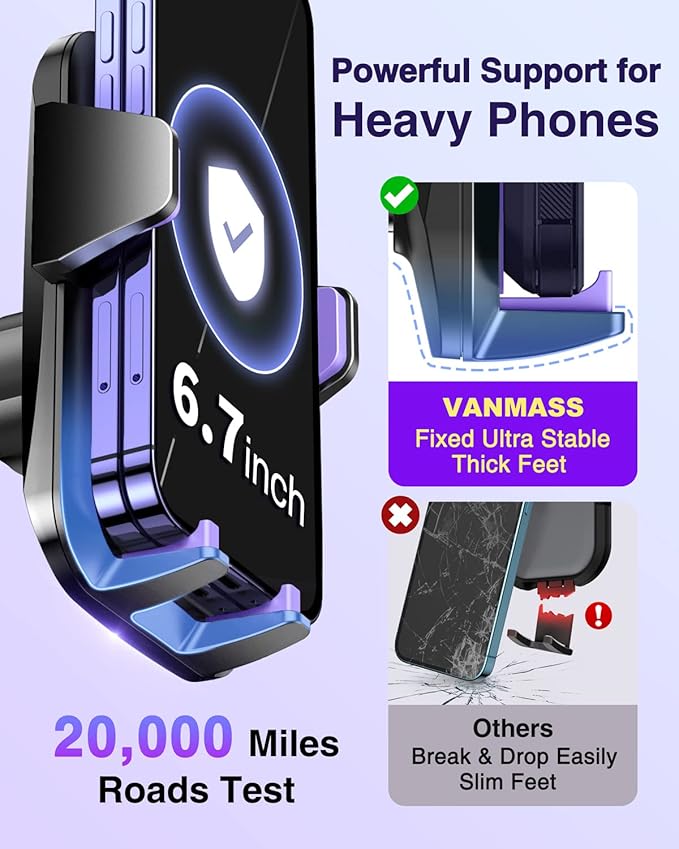 VANMASS 2025【Strongest & Military-Grade】Car Phone Mount【Patent & Safety - Image 5