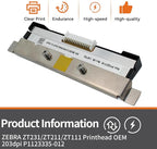 P1123335-012 New Printhead for Zebra ZT231 ZT211 ZT111 Thermal Industrial - Image 3