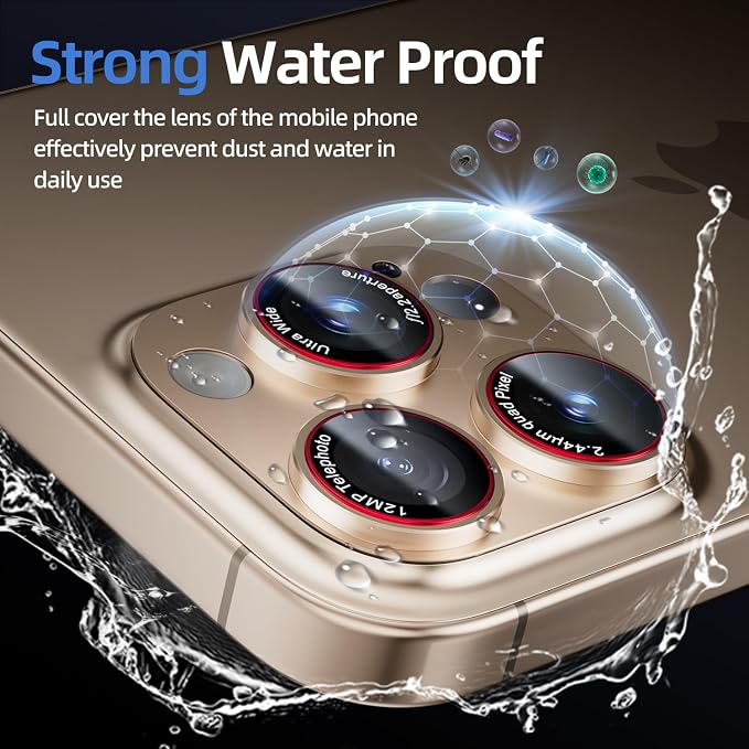 Camera Lens Protector for iPhone 16 Pro Max/iPhone 16 Pro/iPhone 15 Pro - Image 6