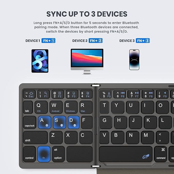 Foldable Bluetooth Keyboard - Image 3