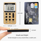 Retekess V112 AM FM Radio Portable, Mini Radio, Digital Tuning Rechargeable - Image 2