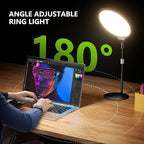 Aureday 10.5” Dimmable Desktop Ring Light - Image 6