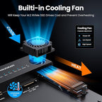 GRAUGEAR SATA SSD/HDD to M.2 NVMe Docking Station, USB-C 10Gbps Clone Station - Image 8