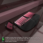 Ergonomic Wireless Keyboard and Mouse Set Wireless Keyboard Silent Mice Set - Image 3