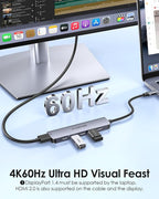 LENTION 6-in-1 USB C Hub Dock - Image 3