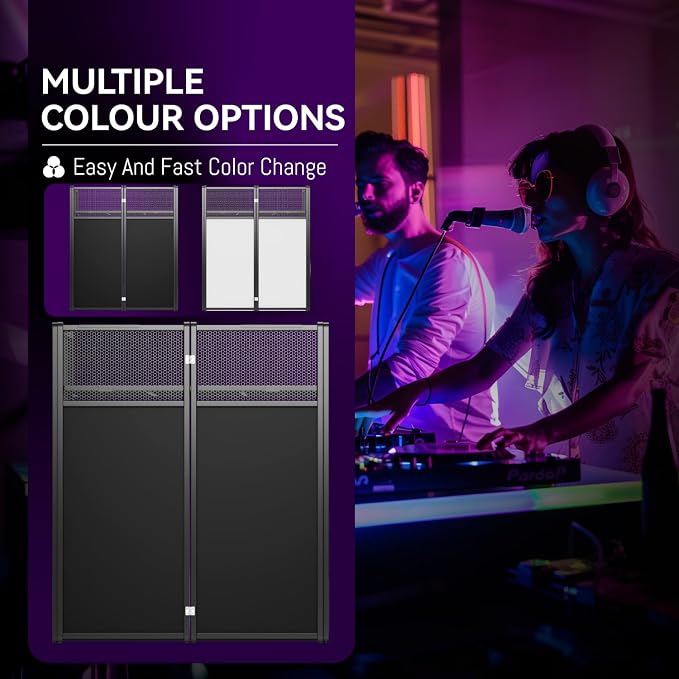 Portable DJ Booth Table, Foldable DJ Table Stand - Image 3