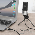 FIFINE USB Microphone for Zoom Video Meeting Online Class on PC Computer - Image 3