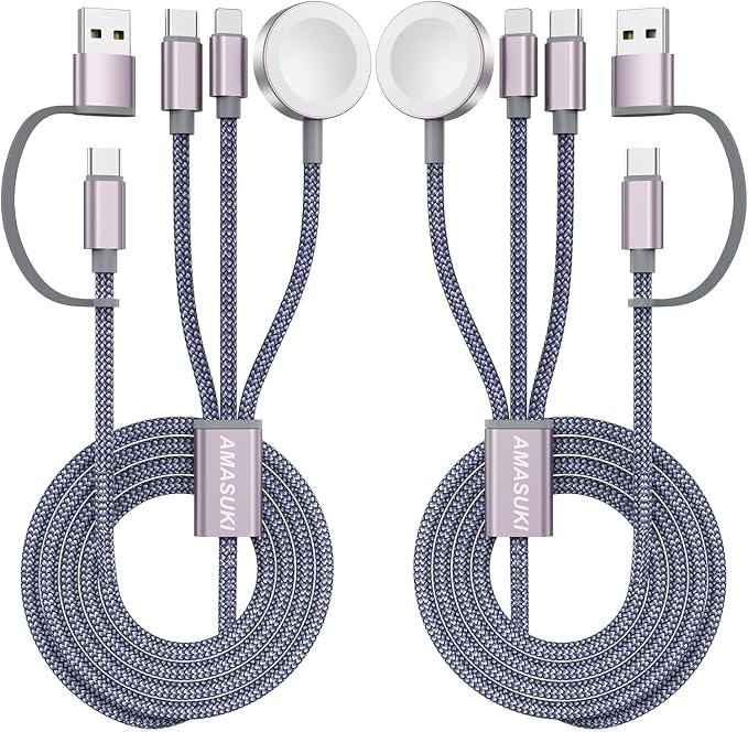 2Pack Upgraded 3 in 2 USB C Cable by ChargeBeyondPowerWithin