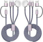 2Pack Upgraded 3 in 2 USB C Cable by ChargeBeyondPowerWithin
