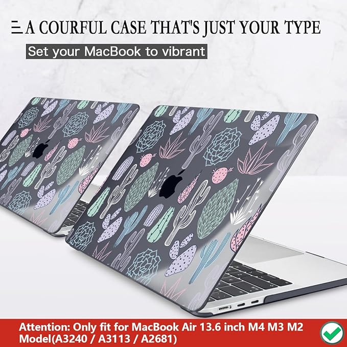 CISSOOK Laptop Hard Shell Case for MacBook Air 13.6 Inch Case 2025 2024 2022 - Image 3