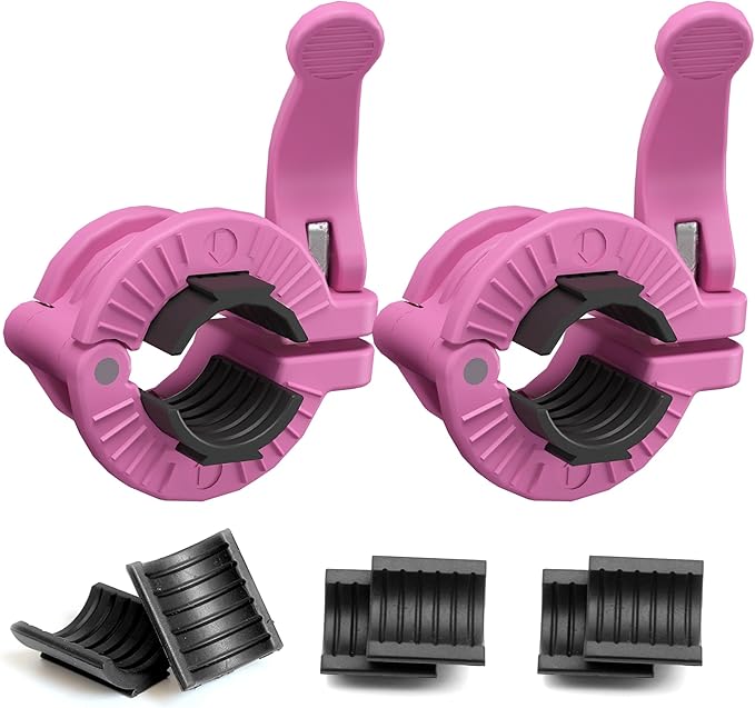 MAXRICH Barbell Clamp 1 inch Multiple Sizes & Adjustable Weight Clips by MAXRICH
