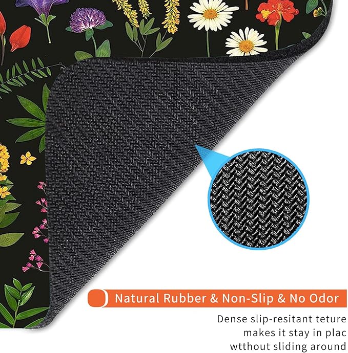 Square Mouse Pad Flowers, Personalized Premium-Textured Custom Mouse Mat Design - Image 5