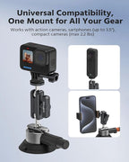 3" Suction Cup Mount Kit for Action Cams/Phone/360 Camera/DSLR Comes - Image 3