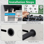 225 Pcs 8 Sizes Cable Snap-in Knockout Insulating Bushing Grommets Assortment - Image 6