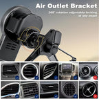 3 in 1 Wireless Car Charger, 15W Fast Charging Phone Holder Foldable Magnetic - Image 6