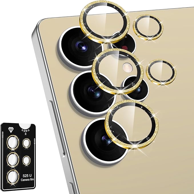for Samsung Galaxy S25 Ultra Camera Lens Protector, Individual Metal Ring by Btscase