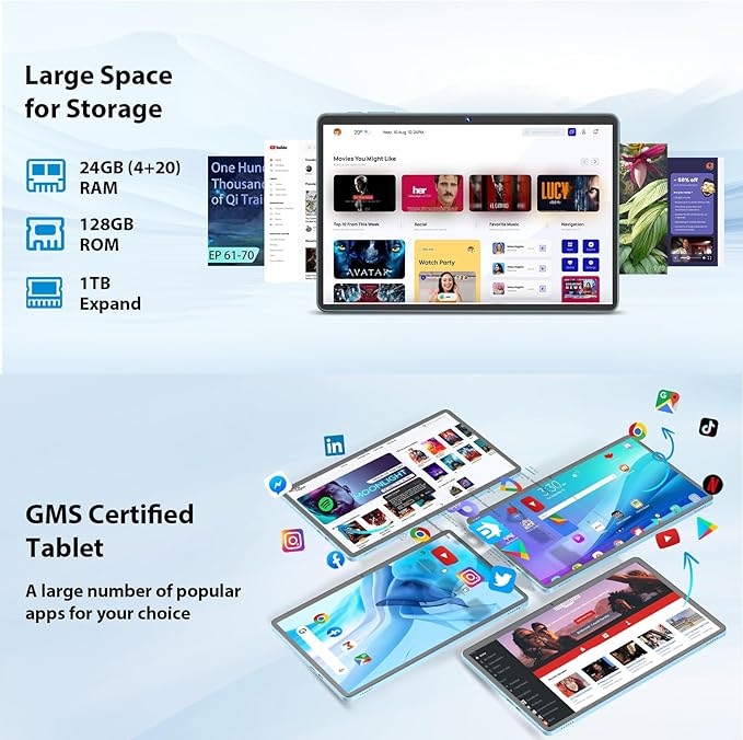 Android Tablet, 11 inch Android 15 Tablet - Image 5