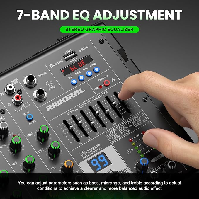 4 Channel Audio Interface DJ Mixer - Image 7
