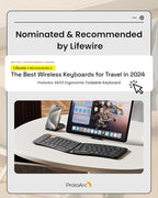 ProtoArc Ergonomic Foldable Keyboard, XK03 Split Folding Travel Bluetooth - Image 2