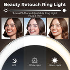 4K Webcam for PC with Microphone & Light & Privacy Cover, Web Camera for - Image 4