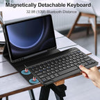 Galaxy Tab S9 FE Case with Keyboard 5G 10.9 Inch 2023, Keyboard - Image 3