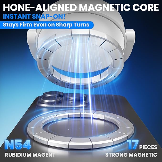Upgraded 360° Adjustable Vacuum Magnetic Phone Holder, Vacuum Magnetic Suction - Image 3