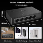 5 Port Easy Smart Managed Ethernet Switch Gigabit Switch, Network Hub, Ethernet - Image 8
