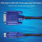 PASOW VGA to VGA Monitor Cable HD15 Male to Male - Image 5