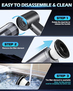 Handheld Car Vacuum Cleaner, 15000PA Car Vacuum Cleaner and Air Duster - Image 7