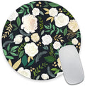 Round Mouse Pad, Floral Mouse Pad, Washable Mousepads by Armanza