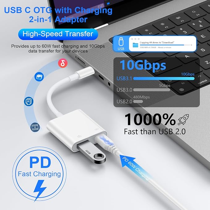 USB C to USB Camera Adapter - Image 2