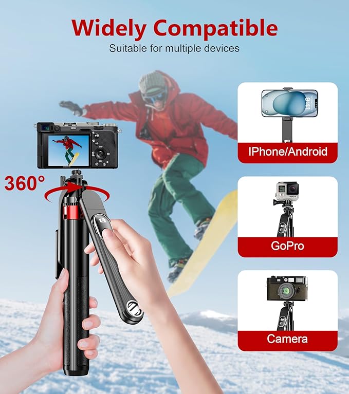 Huryfox Selfie Stick Phone Tripod - Image 3