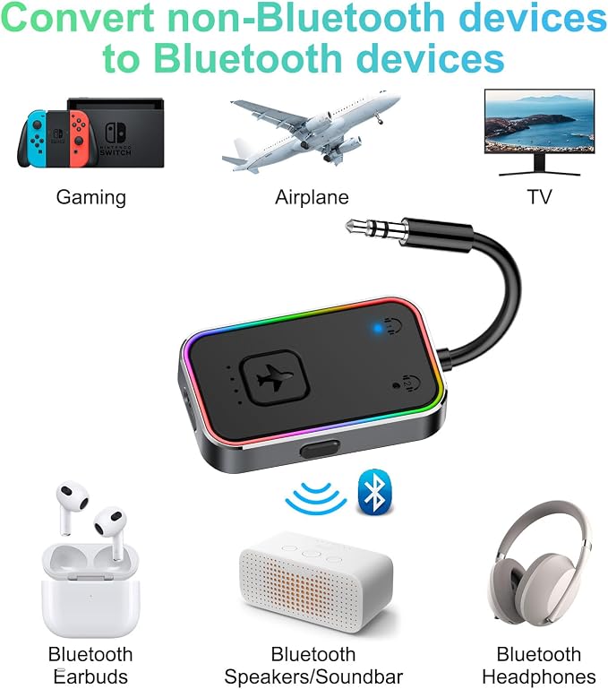 2025 Beeitzie Ultra Airplane Bluetooth 5.4 Transmitter - Image 5