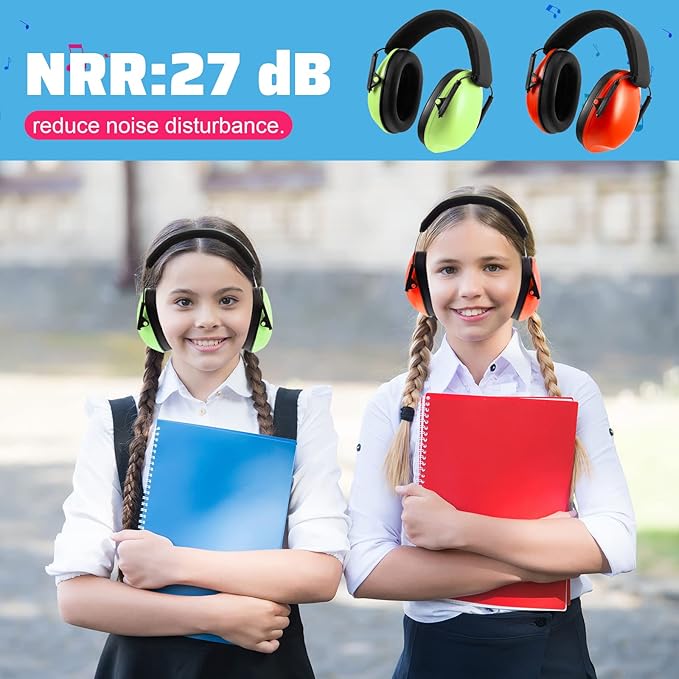 Amylove 12 Pcs Kids Ear Protection Noise Cancelling Headphones Ear Muffs Bulk - Image 5