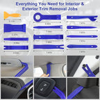 Trim Removal Tool Kit 250Pcs Car Removal Tool Kit Pry Tool Set Auto Clip Pliers - Image 2