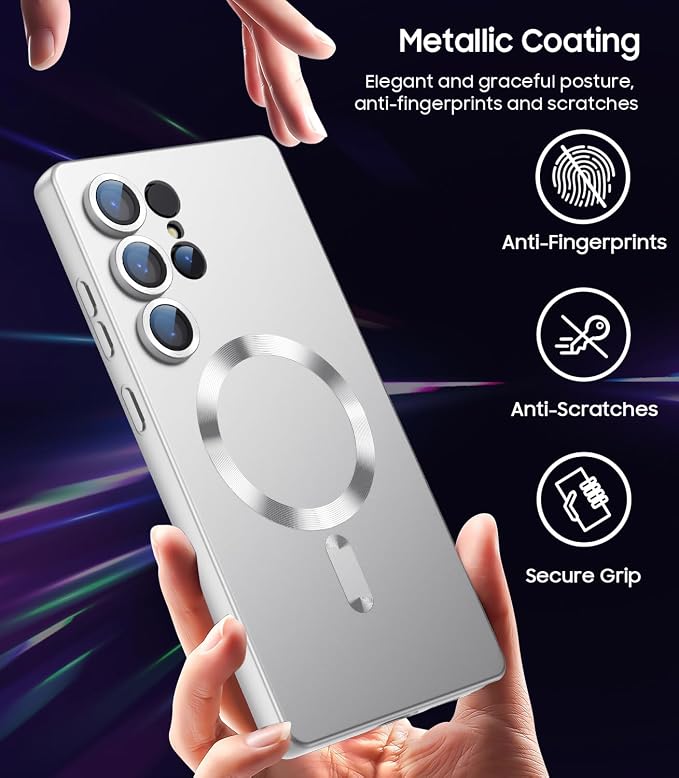 Magnetic for Samsung Galaxy S25 Ultra Case Slim Soft Silicone Bumper Shockproof - Image 6