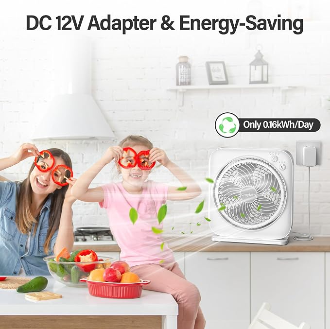 Portable Table fan, Window Fan, Small Box Fan - Image 4