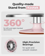 Kootek Aluminium Alloy Revolving Cake Stand 12 Inch Rotating Cake Turntable - Image 2