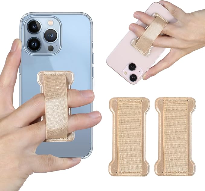 Phone Grip Holder for Hand, Universal Finger Strap Phone Holder, Finger Selfie by WUOJI