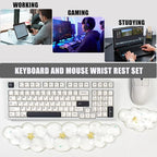 Gel Keyboard and Mouse Wrist Rest Set – Clear Cloud Wrist Rest - Image 5