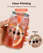 MUNBYN 2 Inch Transparent Round Thermal Label, Self-Adhesive Clear Waterproof - Image 4