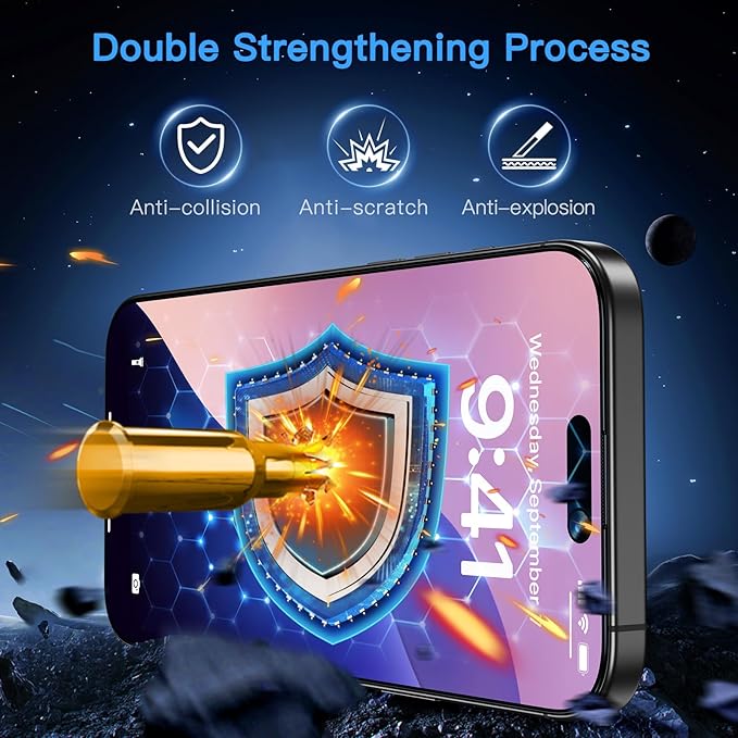 Uyiton Compatible with iPhone 16 Screen Protector - Image 7