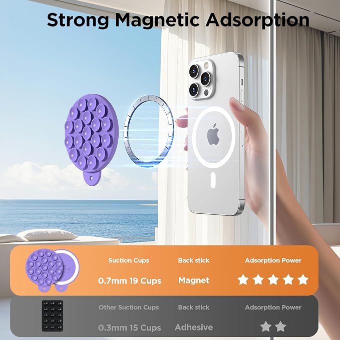 Magnetic Suction Cup Phone Mount - Image 4